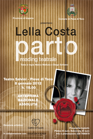 Lella Costa in “Parto”